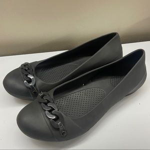 Crocs Ballet Gianna Chain Link Slip On Flats (Size: 7 Women)